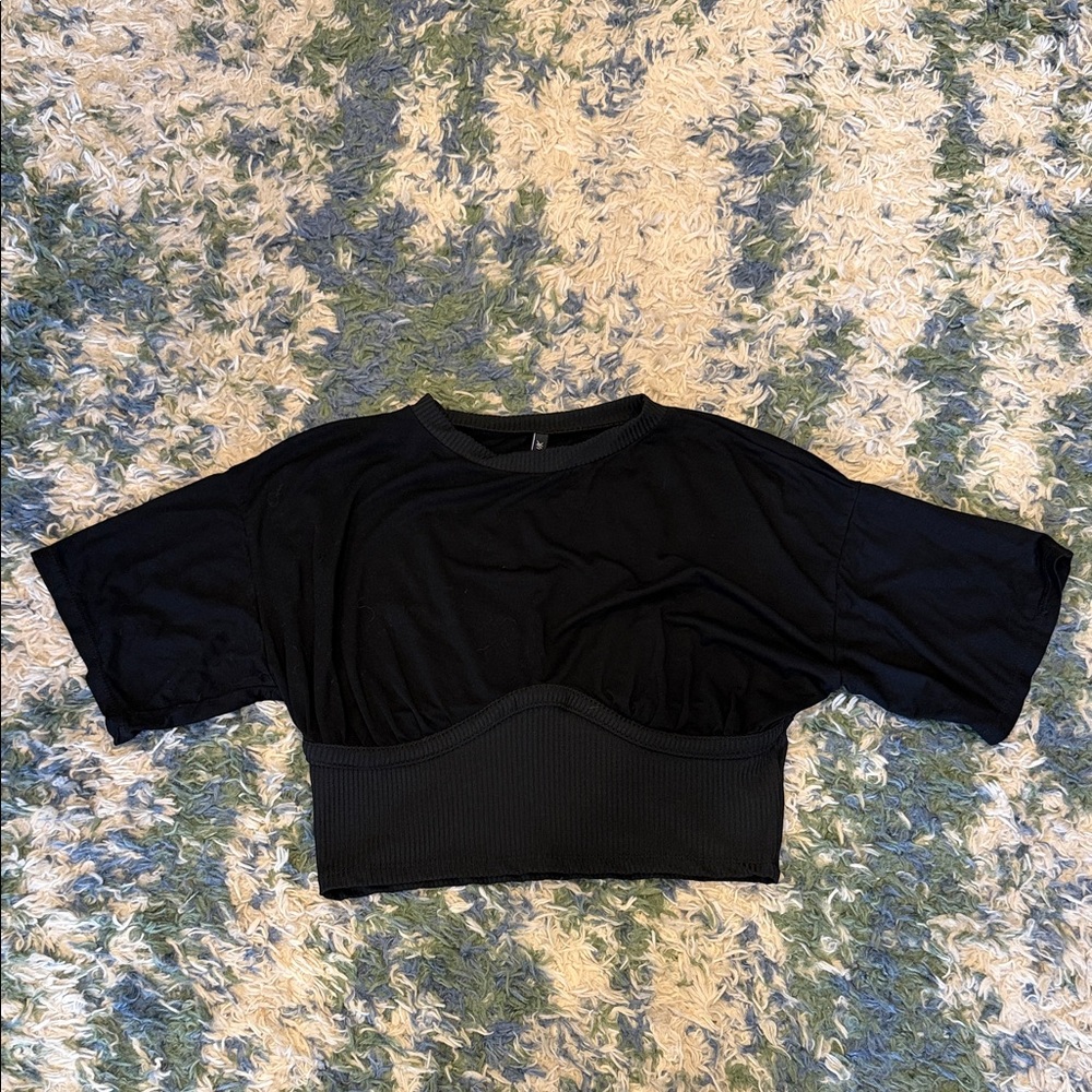 Black Women's Crop Top
